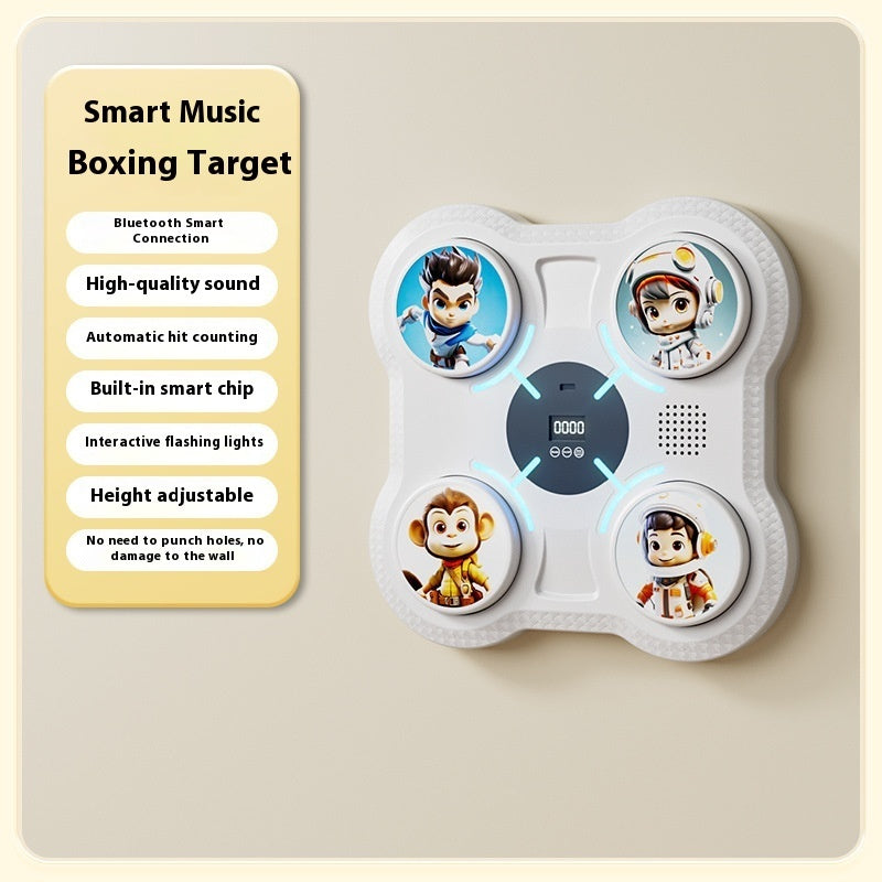 Smart Music Boxing Machine Home Electronic Wall Target Children's Fitness Sanda Reaction Training Equipment