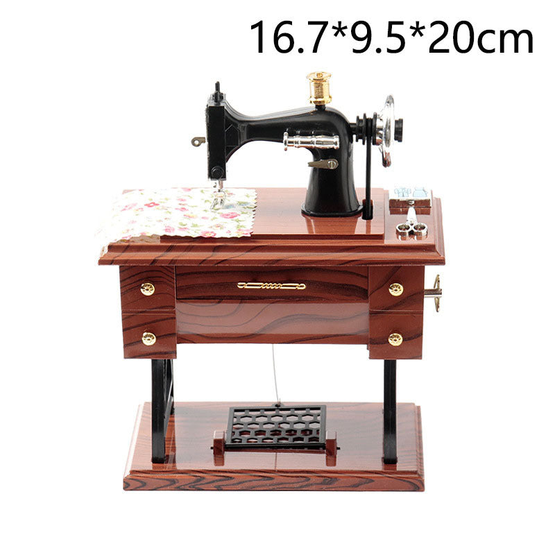 Retro Nostalgic Sewing Machine Music Box