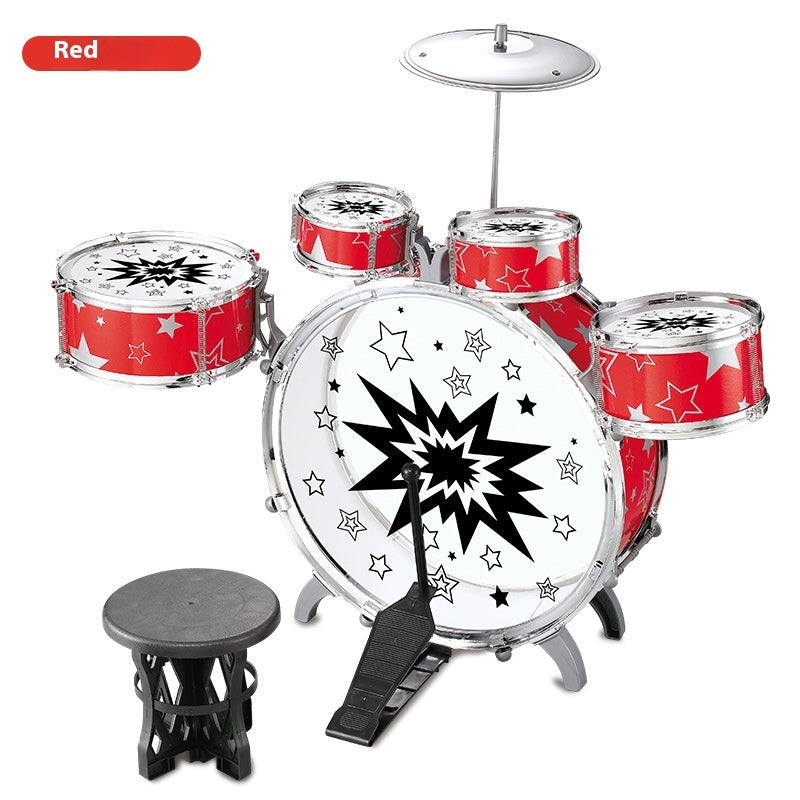 Children's Jazz Drum Kit Music Toy Percussion Instrument