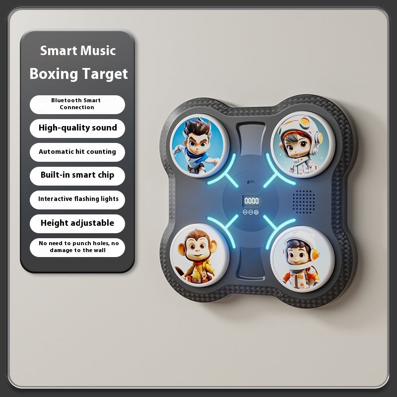 Smart Music Boxing Machine Home Electronic Wall Target Children's Fitness Sanda Reaction Training Equipment
