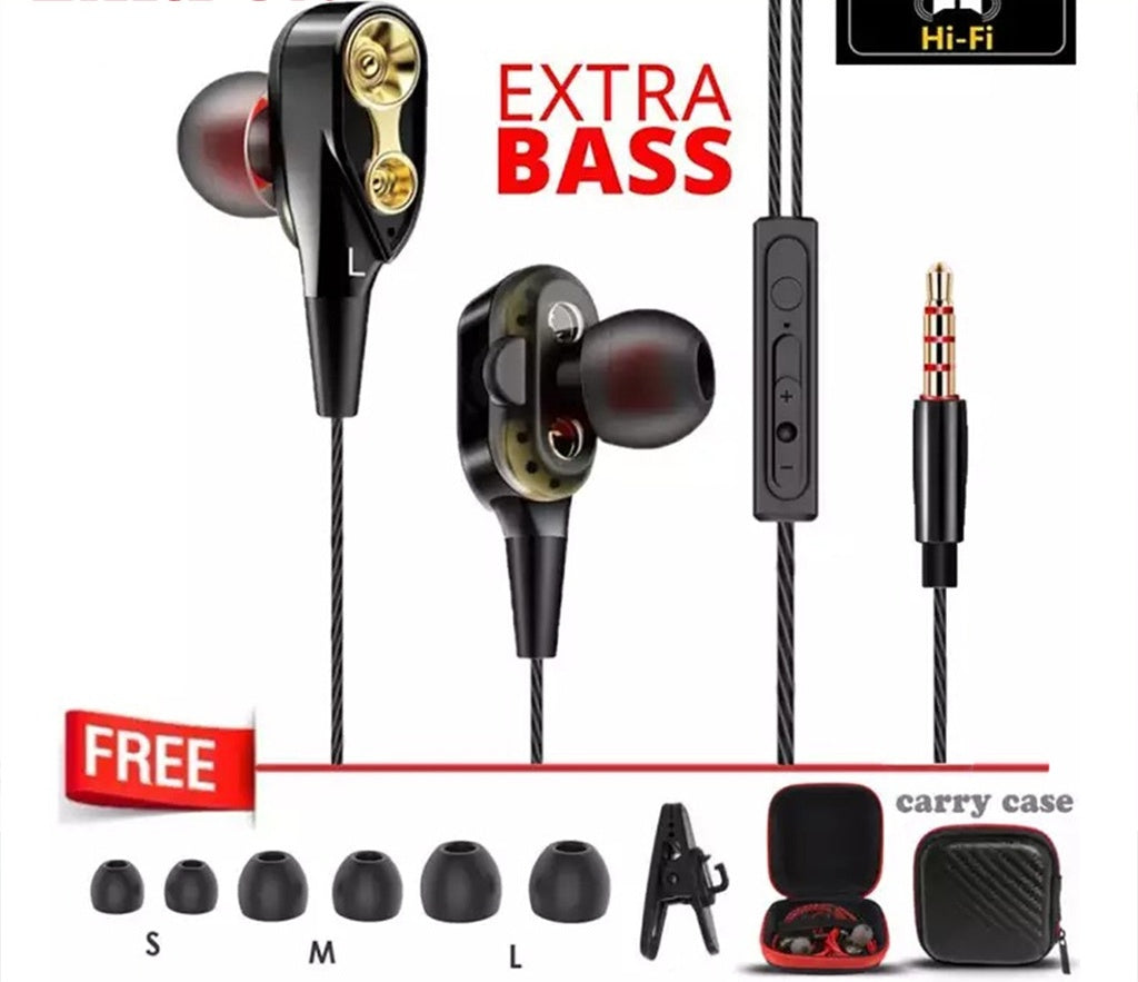 HiFi With Controller In-ear Wired Music Headset With Bag