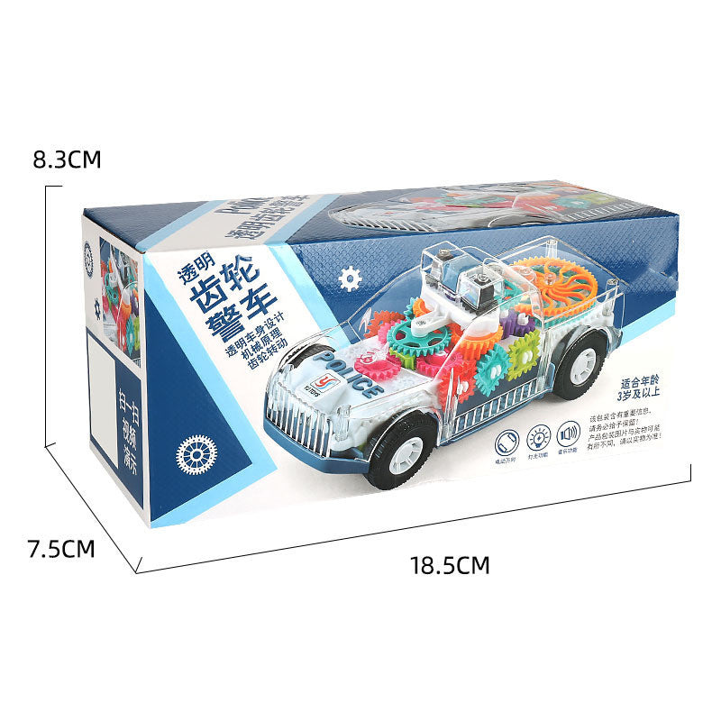 Music Light Children Police Toy Car