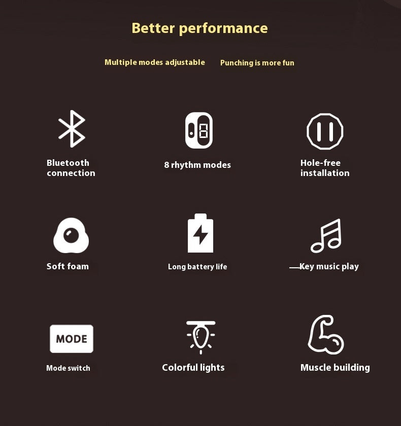 Music Boxing Machine Reaction Training Equipment