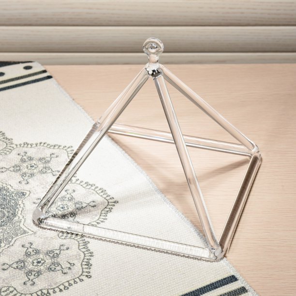 Quartz Crystal Pyramid Yoga Instrument Professional Transparent Four-corner Music Stand