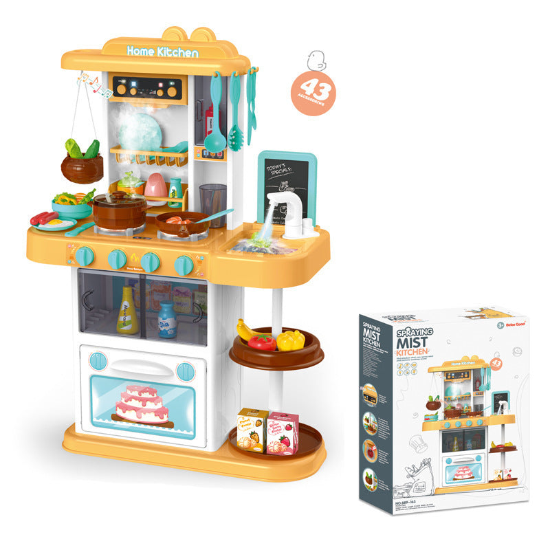 Children's Simulation Light Music Spray Kitchen Cooking Toys