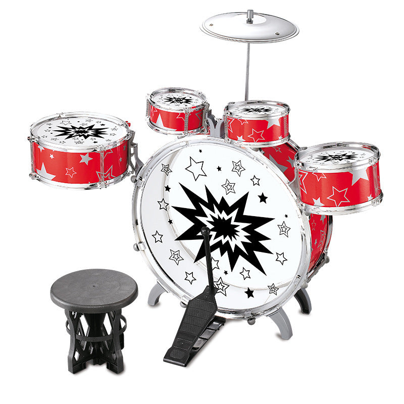 Children's Jazz Drum Kit Music Toy Percussion Instrument