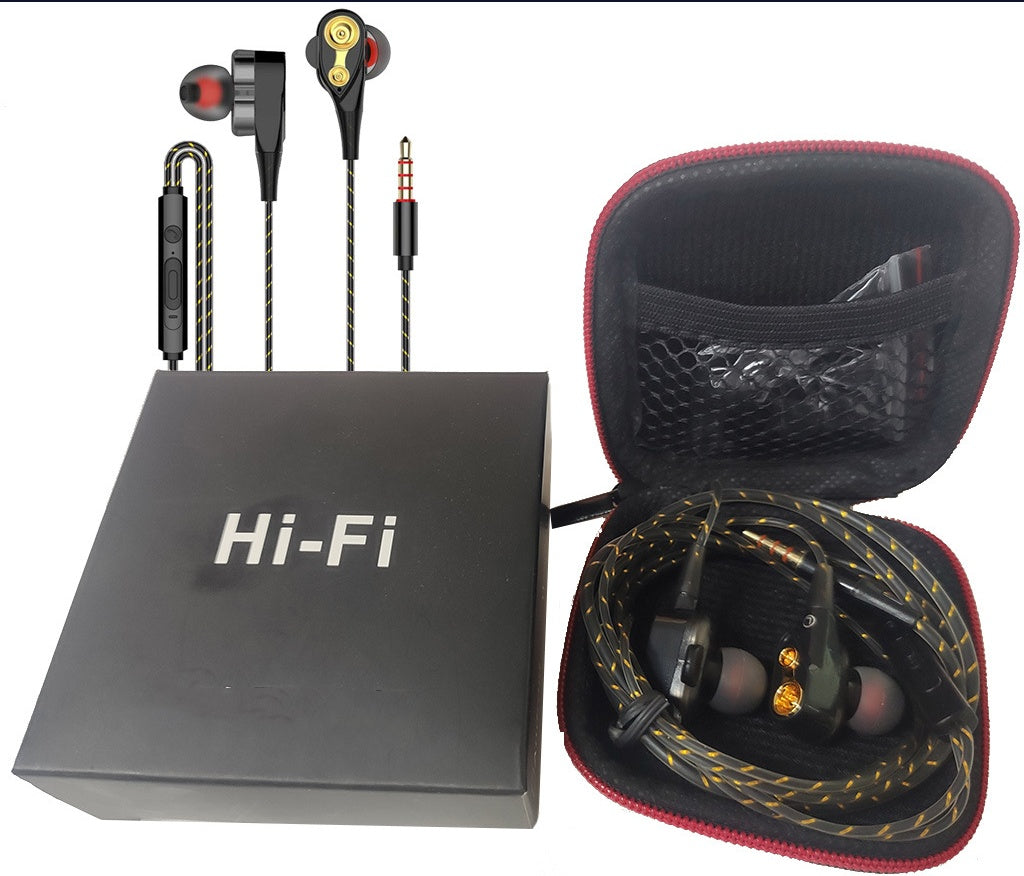 HiFi With Controller In-ear Wired Music Headset With Bag