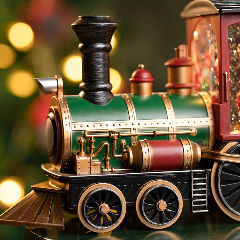 Christmas Santa Claus Train Music Box